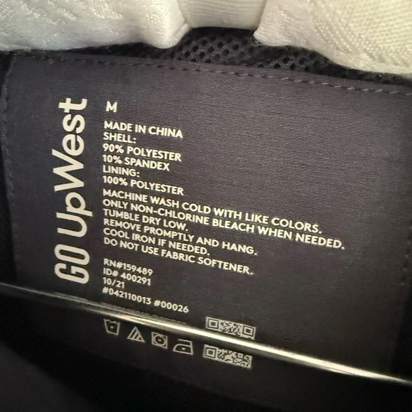 UPWEST Two-Tone Blue Hooded Jacket - Picture 2 of 7